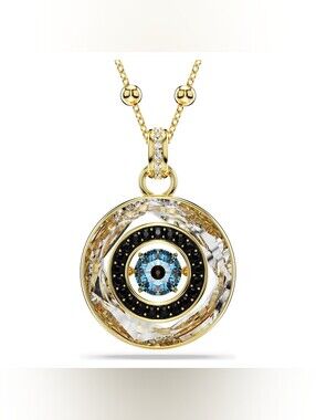 Swarovski Symbolica Evil Eye Pendant Necklace - 18K Gold Finish